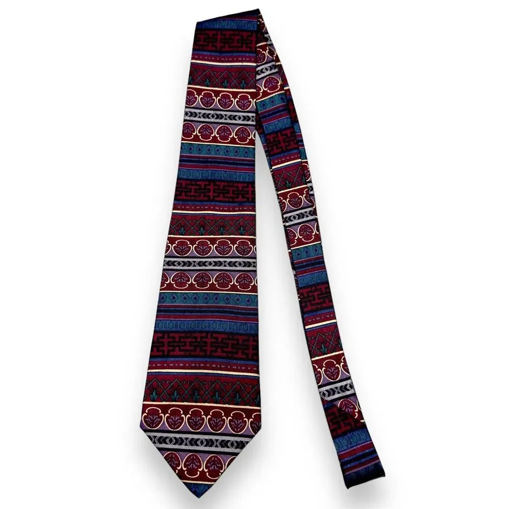 XMI for‎ Harolds Mens Silk Dress Tie Made in USA Geometric Design 58